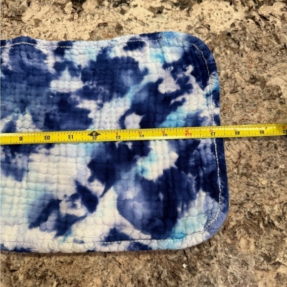 Hand crafted tie dyed baby burp cloth & matching bib 3 SETS Muslin 100% cotton - Picture 11 of 11